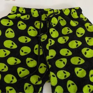 Michael Adams Alien Fuzzy Pajama Pants